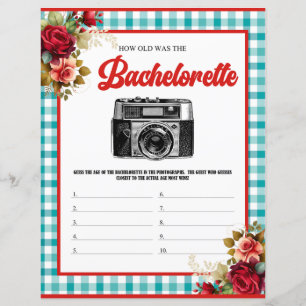 Classic Blue Bachelorette Party Devinez mon jeu d'