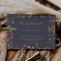 Classic Blue Wild Elopement Faire-part