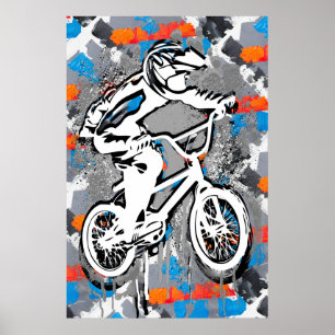 Classic Bmx Bike - Bmx Freestyle Bmx Poster Print