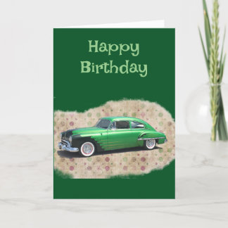 Classic Car Hot Rod Carte d'anniversaire pour les