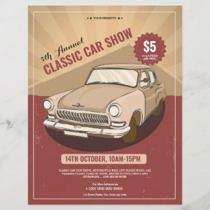 Classic Car Show Flyer Modèle