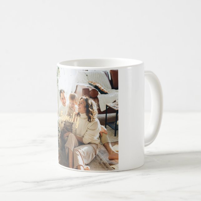 Classic Christmas Family Mug – Custom Holiday Gift (Devant droit)