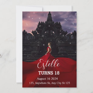 Classic Elegance 18ème anniversaire Invitation