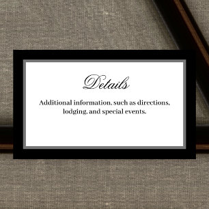 Classic Elegant Script Details Carte de boîtier