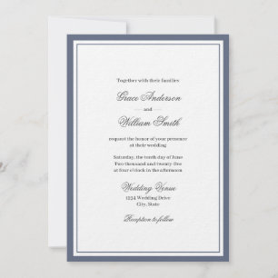 Classic Elegant Script Families Faire-part de mari