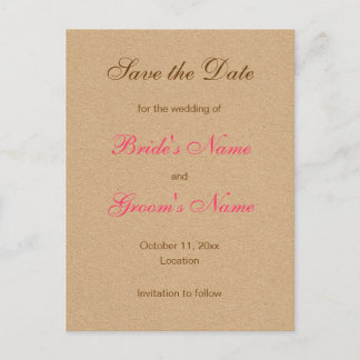 Classic Enregistrer la date Cartes postales en ros