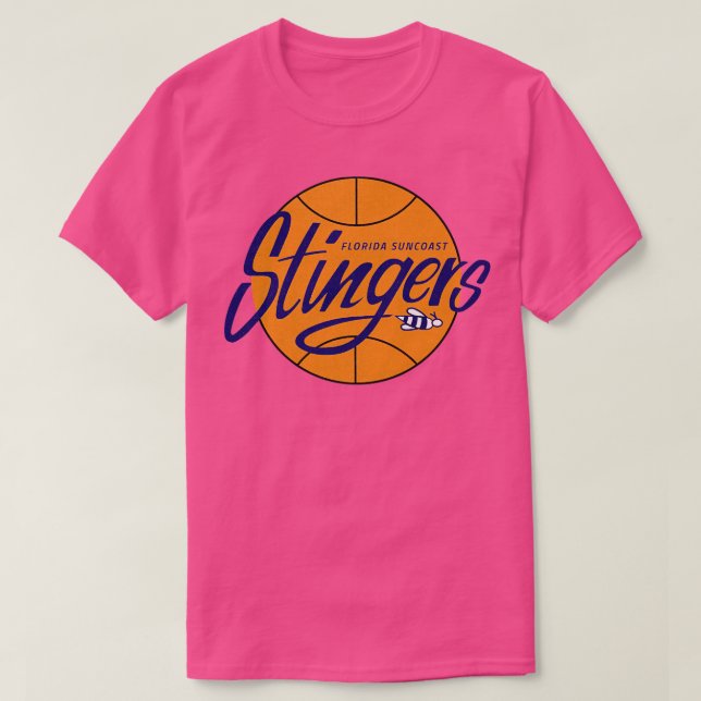 Classic Florida Stingers Basketball 1985 TShirt 1 (Design devant)