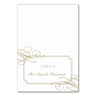 Classic Gold Frame Luxe Carte Place