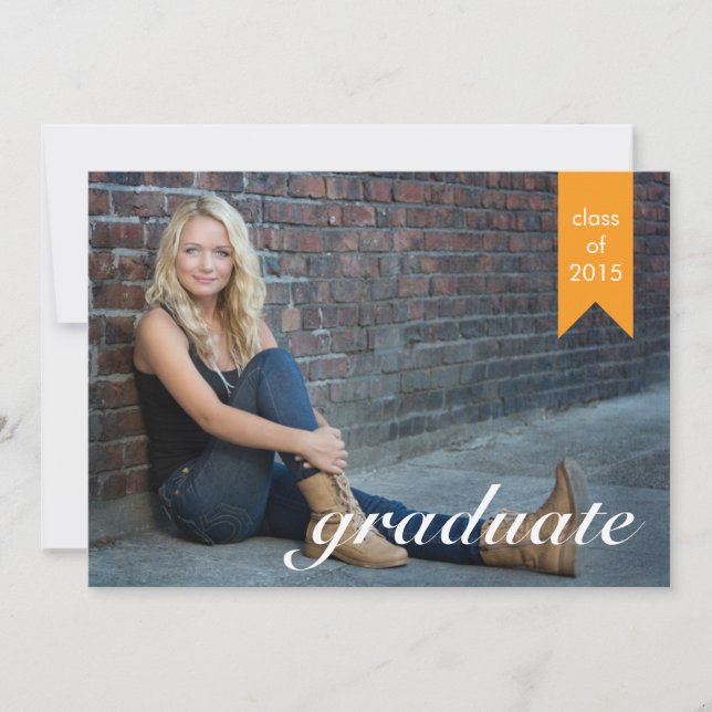 Classic Gold Graduation Faire-part - Invitation (Devant)