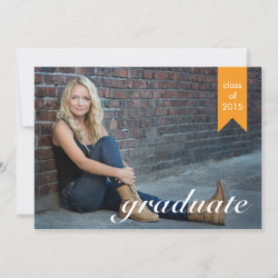 Classic Gold Graduation Faire-part - Invitation
