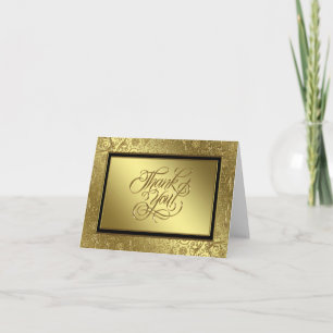 Classic Golden Mariage Anniversaire Carte de remer