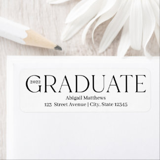 Classic Grad Editable couleur Étiquette de graduat
