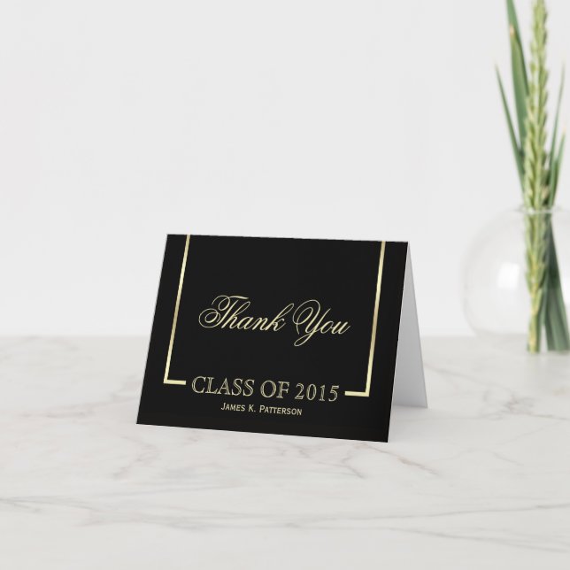 Classic Graduation Merci Cartes (Devant)