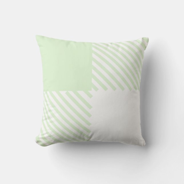 Classic green white check lancer oreiller (Recto)