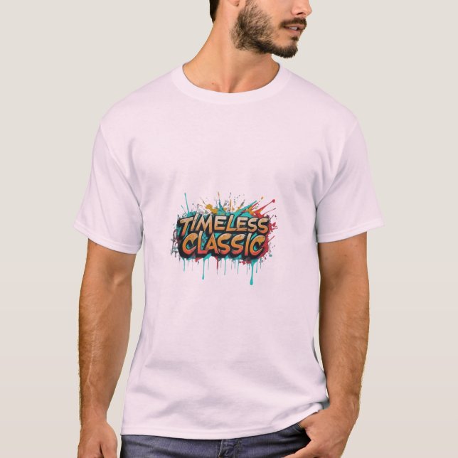 Classic Intemporel : T-Shirt De Style Iconique. (Devant)