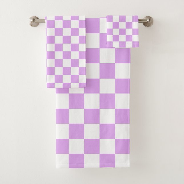 Classic light lavender checkerboard  (En situation)