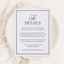 Classic Luxe | Détails pour les invités de mariage