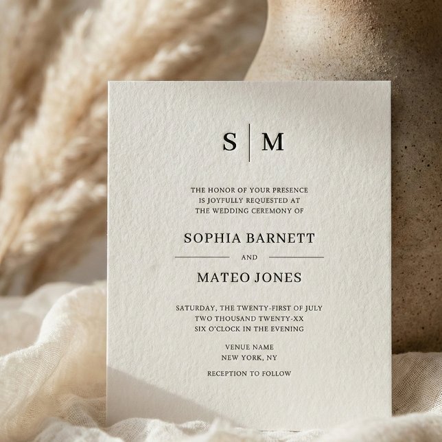 Classic Monogram White QR Code 4 Photo Wedding (Créateur téléchargé)