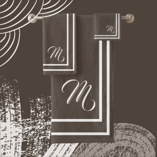 Classic Monogramme Rich Dark Brown/Blanc