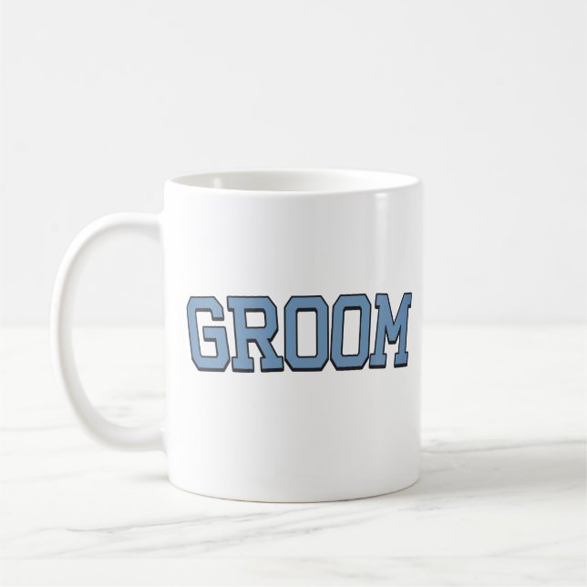 Classic Mug Groom Wedding Bachelor Party Gift (Gauche)