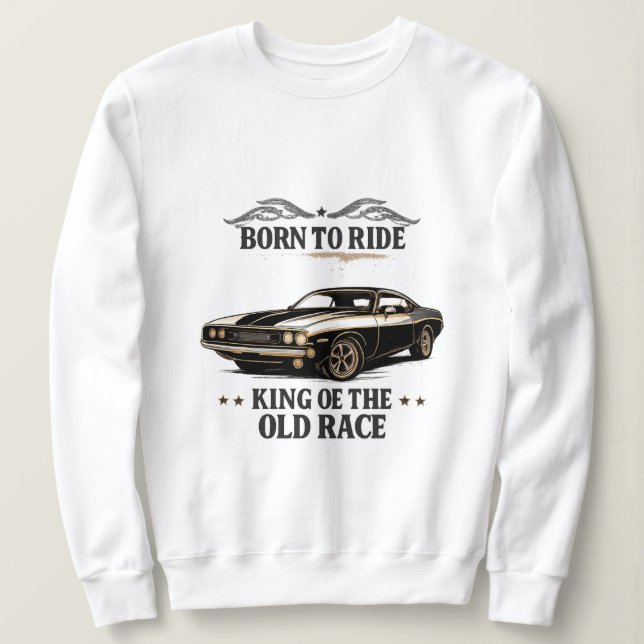 Classic Muscle Car Rider Women's Sweatshirt (Design devant)