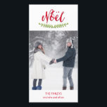 Classic Noel Noël Carte photo de vacances<br><div class="desc">Célébrez la saison avec ce carte photo de vacances moderne et élégant de Berry Berry Sweet.</div>
