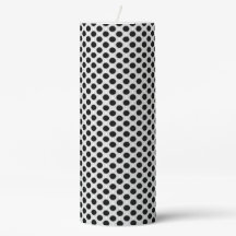 Classic noir et blanc grand point motif