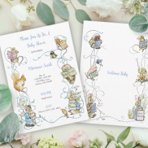 Classic Peter le lapin Baby shower Invitation