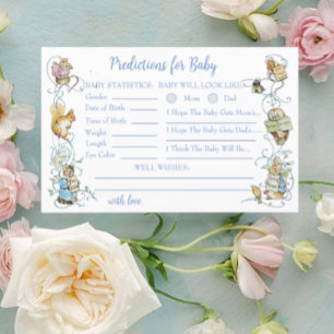 Classic Peter le lapin Baby shower prédictions