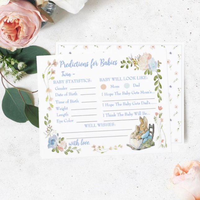 Classic Peter le lapin Douche jumelle prédictions (Créateur téléchargé)