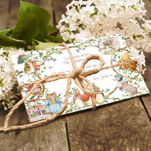 Classic Pierre le lapin Carte de remerciements d'a