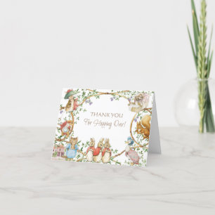 Classic Pierre le lapin Carte de remerciements d'a