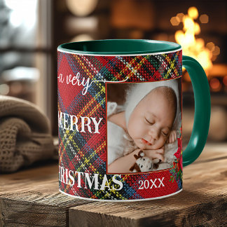 Classic Plaid Keepsaké Photo Mug