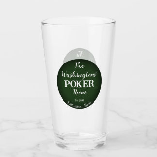 Classic Playing Cartes Poker Salle Verre - Plain