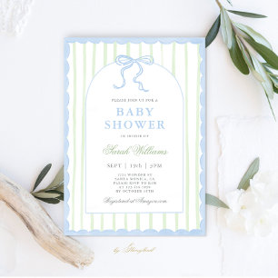 Classic Preppy Charm Baby shower Invitation