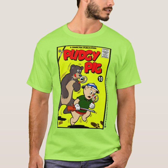 Classic PUDGY PIG Comic T-Shirt (Devant)