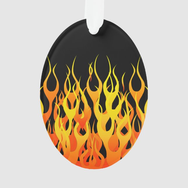 Classic Racing Flames on Solid Black (dos)