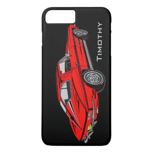 Classic Red Corvette Design Smartphone coque