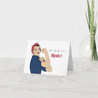 Classic Rosie le Carte de remerciements Riveter