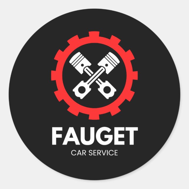 Classic Round Stickers  (Devant)