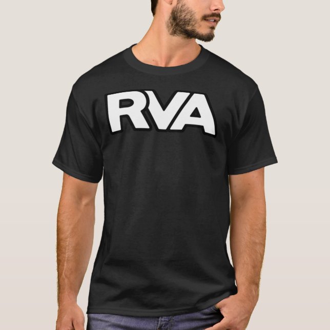 Classic RVA Logo In Bold and White Classic T-Shirt (Devant)