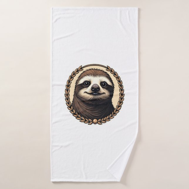 Classic Sloth Engraving Nature Shirt (1) (Serviette de bain)
