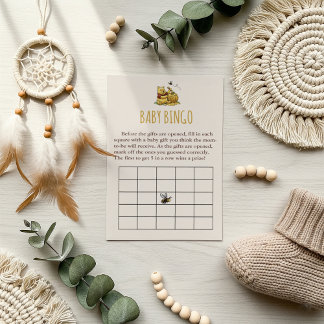 Classic Storybook Bear Baby shower Bingo Jeu