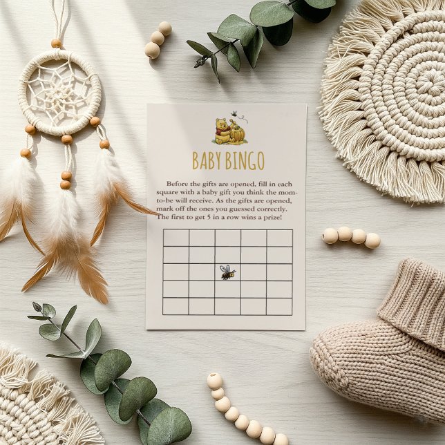 Classic Storybook Bear Baby shower Bingo Jeu (Créateur téléchargé)