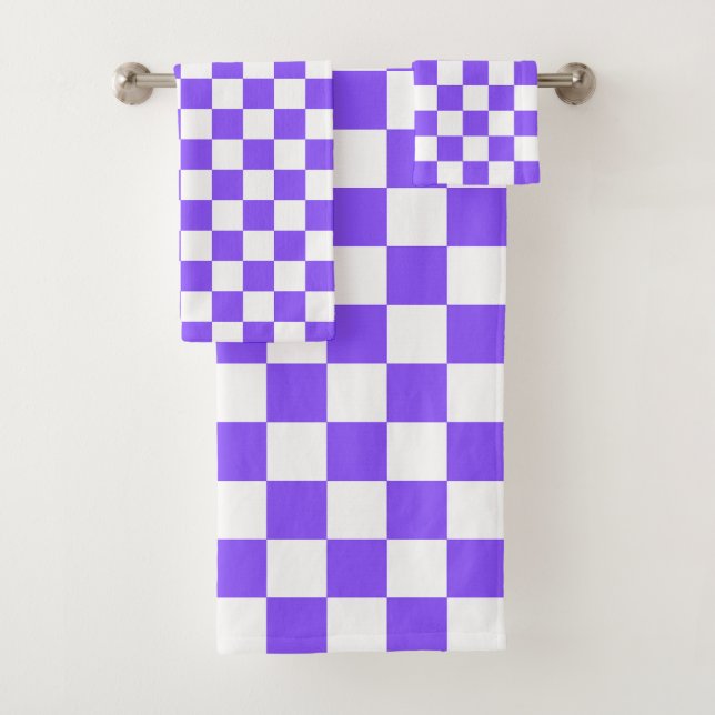 Classic visual purple checkerboard  (En situation)