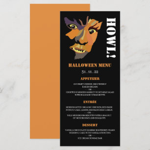 Classic Werewolf, Menu de fête d'Halloween