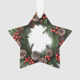 Classic Wreath Wreath Acrylique Star Ornament
