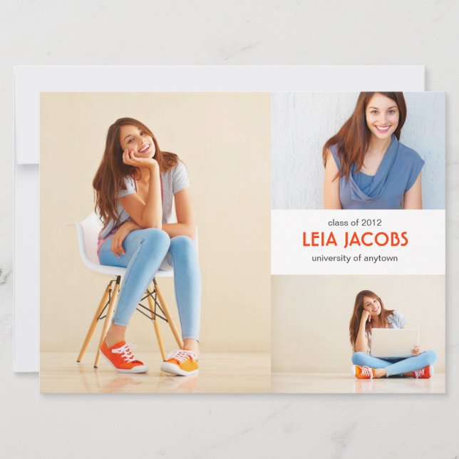 Classic XL 3 Faire-part de diplôme photo (Devant)