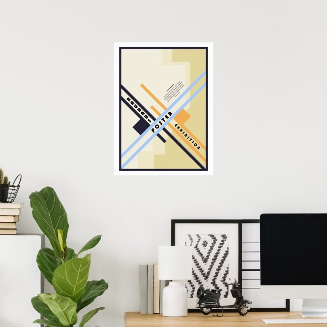 Classique art de poster Bauhaus vintage (Bureau à domicile)