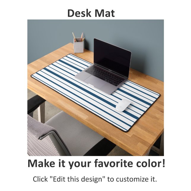 Classique bleu profond et blanc multiréglé (Créateur téléchargé)